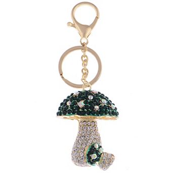 Women's Classic Faux Pearl Accented Clip Key Chain with Fine Metalwork