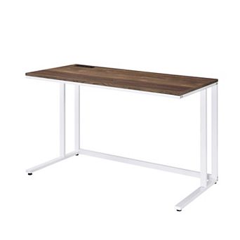 GOODSILO Modern Writing Desk with Built-in USB Charging