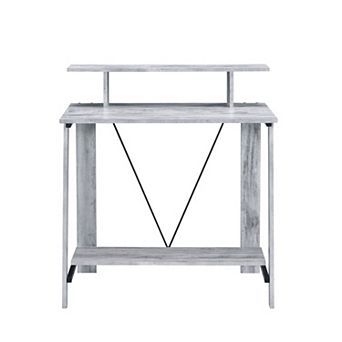 GOODSILO Modern Writing Desk with Storage Drawers and Charging Ports
