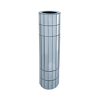 TOEMOA Tall Modern Mirrored Glass Floor Vase for Elegant Home Decor and Centerpieces