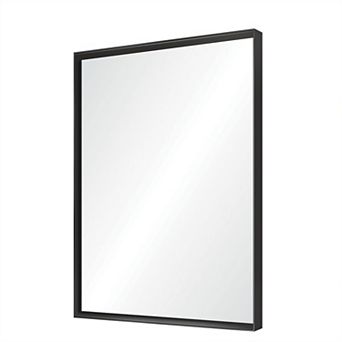 TOEMOA Framed Rectangular Wall Mirror with Beveled Edge and Aluminum Frame