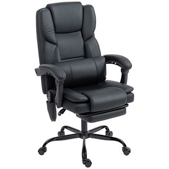 Faux Leather Reclining Massage Desk Chair Office Chair