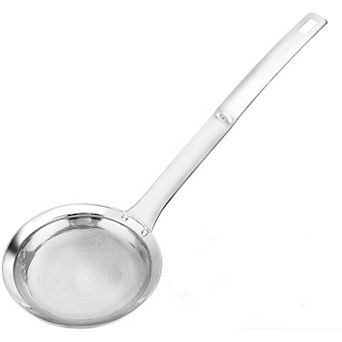 Stainless Steel Fine Mesh Food Strainer Kitchen Colander Sieve Sifter Oil Spoon Seives
