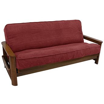 Blazing Needles Solid Microsuede Double Corded 8 to 9-inch Full Futon Cover