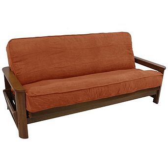Blazing Needles Solid Microsuede Double Corded 8 to 9-inch Full Futon Cover