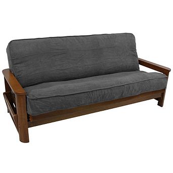 Blazing Needles Solid Microsuede Double Corded 8 to 9-inch Full Futon Cover