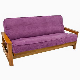 Blazing Needles Solid Microsuede Double Corded 8 to 9-inch Full Futon Cover