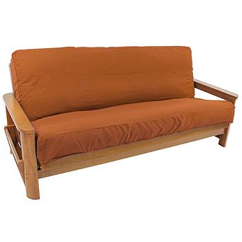 Blazing Needles Solid Twill 8 to 9-inch Full Futon Cover