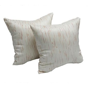 Blazing Needles Jacquard Throw Pillows with Inserts (Set of 2)