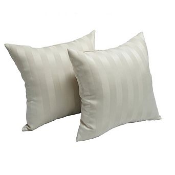 Blazing Needles Jacquard Throw Pillows with Inserts (Set of 2)