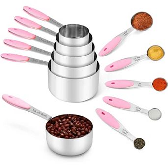 Stainless Steel Measuring Cups And Spoons Set