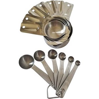 Stainless Steel Measuring Cups And Spoons Set