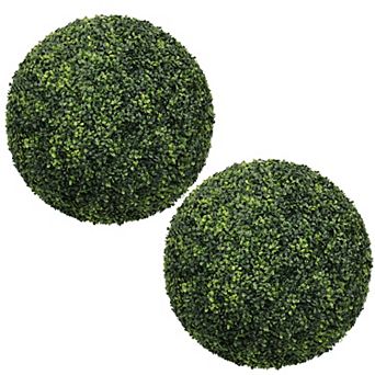 TOEMOA Large Artificial Topiary Ball Set for Outdoor Garden and Patio Decor