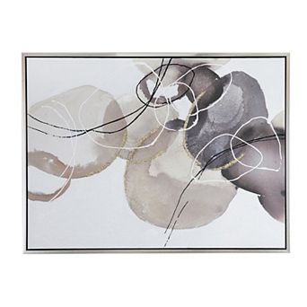TOEMOA Large Hand-Painted Abstract Oil Painting Modern Decorative Wall Art for Home Office Use