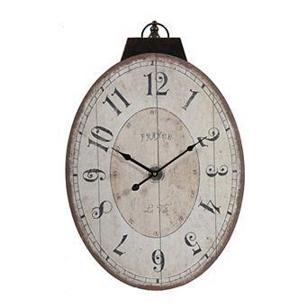 TOEMOA Oversized Oval Wall Clock Timeless Decorative Accent for Kitchen Living Room Home Use