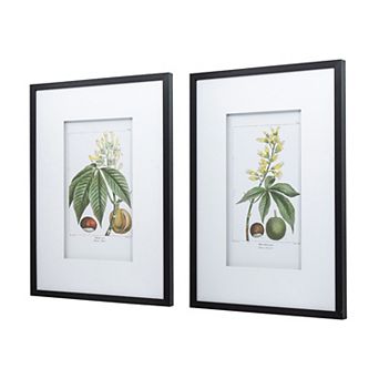 TOEMOA Set of 2 Botanical Wall Art Prints Decorative Artwork