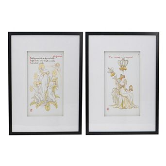 TOEMOA Premium Set of 2 Wall Art Pieces Ideal for Home Office Living Room Gifting Decor