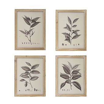 TOEMOA Set of 4 Botanical Wall Art Prints for Living Room Bedroom Dining Room