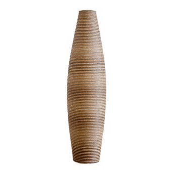 TOEMOA Tall Textured Floor Vase Large Decorative Boho Home Accent