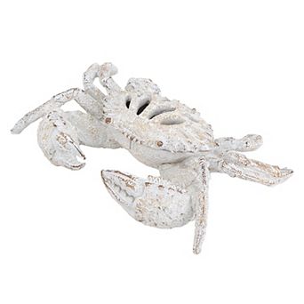 TOEMOA Decorative Coastal Crab Sculpture Tabletop Home Ornament