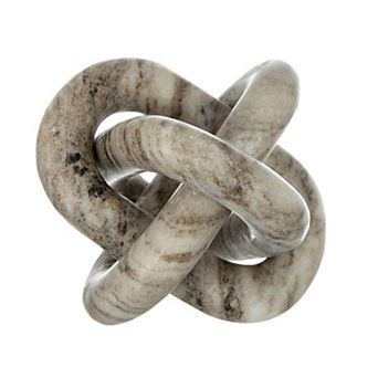 TOEMOA Abstract Marble Decorative Chain Sculpture Accent Piece
