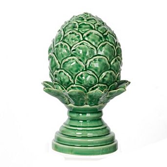 TOEMOA Medium Ceramic Artichoke Decorative Accent for Home Display