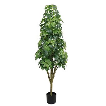 TOEMOA 5.2FT Realistic Artificial Tree for Indoor Outdoor Decoration
