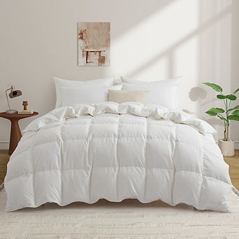 Peace Nest All Season Down Feather Fiber Comforter with Polyester-Nylon Cover