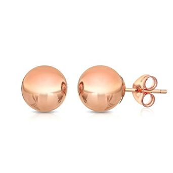 PORI JEWELRY 14K Premium Gold Ball Stud Earrings - 3 Color Available