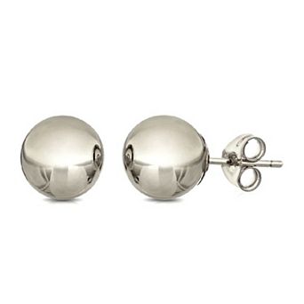PORI JEWELRY 14K Premium Gold Ball Stud Earrings - 3 Color Available