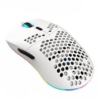 2.4G Single Mode Rechargeable Lightweight Honeycomb Wireless Gaming Mouse,Backlit Ergonomic Mice