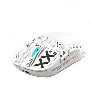 3 Modes Wireless Gaming Mouse,BT5.3/2.4G/Wired Rechargeable Silent Mice with 6 RGB Light Modes
