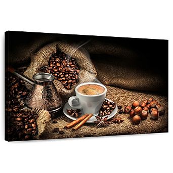 Bags And Cup Of Coffee Wall Art