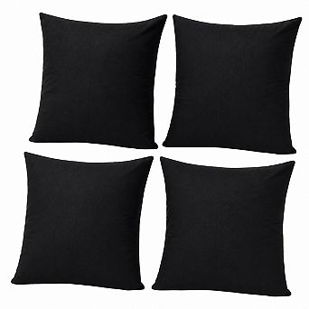 4 Pack Cotton Sublimation Blank Throw Pillow Covers Zipper DIY Home Decor
