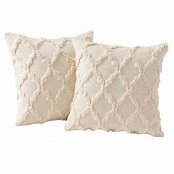 2 Pack Corduroy Moroccan Boho Decorative Throw Pillow Covers Soft Plush Cushion Cases