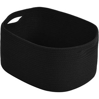 Cotton Rope Storage Basket, Woven Basket for Shelves, Clothes, Towels, Books, and Laundry