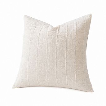 Cotton Farmhouse Stripe Throw Pillow Covers Jacquard Home Decor