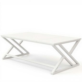 Wood Computer Desk, Modern Writing Desk with Metal Legs for Home Office