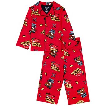 Toddler Boy Disney / Pixar's Cars "Game Day Cars" 2 pc Pajama Top & Pajama Pant Set