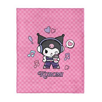 Sweet Home Kuromi Pop Kids Micro Raschel Throw Blanket