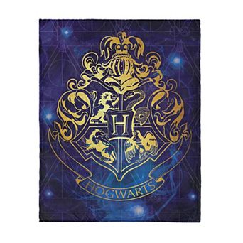 Sweet Home Harry Potter Celestial Hogwarts Micro Raschel Throw Blanket