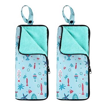 2 pc 11.02'' x 4.92''Umbrella Bag, Water-Absorbent Cover, Portable Storage Case