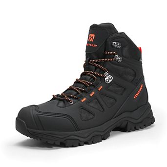 Men's Waterproof Hiking Boots Rubber Toe High-Top Trail Boots