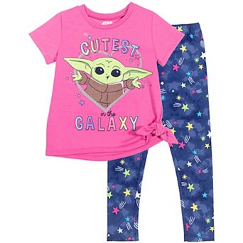 Star Wars The Mandalorian Grogu 2 pc T-Shirt and Leggings Set