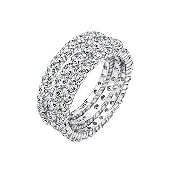 DIAMONBLISS Set of Three Eternity Rings