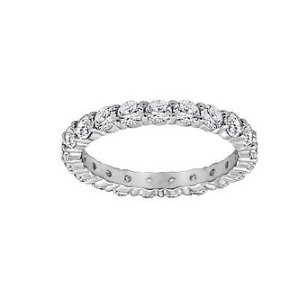 DIAMONBLISS 2.1 Carats Round Cut Eternity Ring