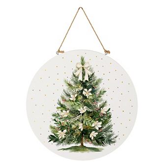 Evergreen 18-Inch Floral Tree Wall Decor