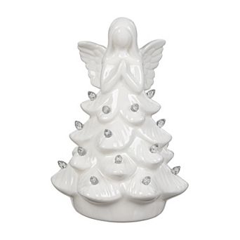 Evergreen 7.25-inch LED Ceramic Angel Table Decor