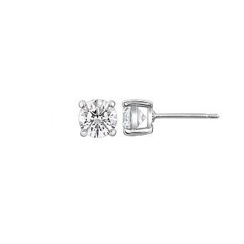 DIAMONBLISS 2 ct Solitaire Round cut Stud Earrings