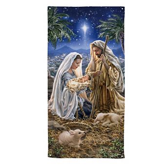 Evergreen Christmas Miracle Door Cover